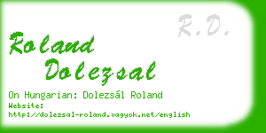roland dolezsal business card